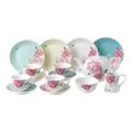 Royal Albert Miranda Kerry Everyday 40034018 15 Pc Tea Set Teacup, Saucer, Side Plate 20cm, Teapot, Sugar & Cream, Multi, Porcelain, 15pc