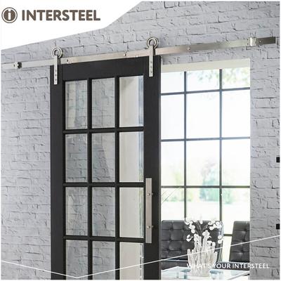 Schiebetürsystem 200 cm Modern Edelstahl gebürstet - Intersteel Image