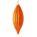 Vickerman 543719 - 8" Burnished Orange Shiny Line Finial Christmas Tree Ornament (4 pack) (M183218S)