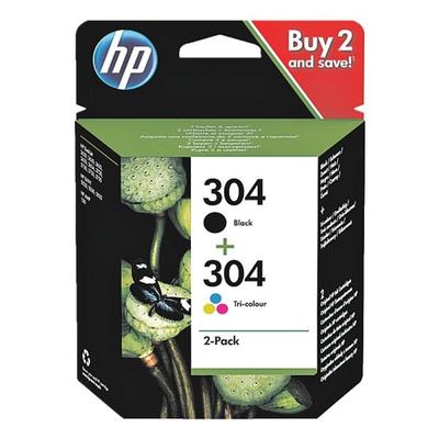 HP 2er-Pack Tintenpatronen »HP 3JB05AE« HP 304 schwarz