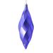 Vickerman 543450 - 8" Lavender Shiny Swirl Finial Christmas Tree Ornament (6 pack) (M183186S)