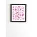 East Urban Home Lovely Floral Pink by Schatzi Brown - Picture Frame Graphic Art Print on Wood in Brown/Pink/White | 16.5 H x 14 W x 1.5 D in | Wayfair