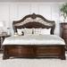 Lark Manor™ Annamari Bed Wood & /Upholstered/Faux leather in Brown | 72 H x 85 W x 92.75 D in | Wayfair 05B33F99168742C0A73393C930F5967A