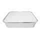 100 x LARGE ALUMINIUM FOIL FOOD CONTAINERS TRAYS 9 x 9" x 2" with 100 Lids Jenpak