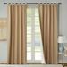 Alcott Hill® Mcgowen 100% Cotton Solid Room Darkening Thermal Tab Top Curtain Panels Metal in Brown | 63 H in | Wayfair