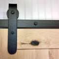 Acorn Round End Rolling Standard Single Track Barn Door Hardware Kit in Black | 4.5 H x 4.5 D in | Wayfair BH7BI-5