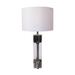 Brayden Studio® Blanco 31" Table Lamp Linen/Metal/Crystal in Gray | 31 H x 16 W x 16 D in | Wayfair D328C5A9B3FD4EACB568D96D85BAA1C7