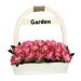 August Grove® Red Peonies Floral Arrangement in Basket | 16.5 H x 11 W x 6 D in | Wayfair AGTG5370 43614970