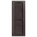 Alpha Shutters Cathedral Top Custom Open Louver Shutters Pair Vinyl, Solid Wood in Gray/Brown | 75 H x 18 W x 1 D in | Wayfair L318075022