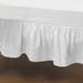 aBaby Portable Crib Skirt Cotton Blend in Gray/White | 24 W x 38 D in | Wayfair 05038- white