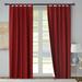 Alcott Hill® Mcgowen 100% Cotton Solid Room Darkening Thermal Tab Top Curtain Panels Metal in Red | 84 H in | Wayfair
