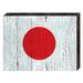 Designocracy Flag of Japan Rustic Wooden Wall Décor in Brown/Red | 6 H x 8 W x 1.5 D in | Wayfair 85099-JA-08