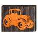 Designocracy Made in USA Tractor Vintage Board Wall Décor in Brown/Orange | 6 H x 8 W x 1.5 D in | Wayfair 98919-08