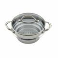 Anolon Classic Stainless Steel Universal Steamer Insert w/ Lid Stainless Steel in Gray | 11 H in | Wayfair 77447