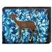 Designocracy Fawn Decorated Vintage Wildlife Wall Décor in Blue/Brown | 12 H x 18 W x 1.5 D in | Wayfair 98216-182