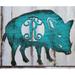 aMonogram Art Unlimited Antique Style Wild Boar Rustic Single Letter Wooden Shape Wall Décor in Brown/Green | 15 H x 18 W x 0.25 D in | Wayfair