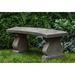 Astoria Grand Zimelman Cast Stone Garden Outdoor Bench Stone/Concrete in Gray | 16.75 H x 44 W x 17.5 D in | Wayfair ARGD5036 43865493