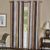 Astoria Grand Velia Cotton Blend Striped Sheer Rod Pocket Single Curtain Panel Cotton Blend in Brown | 63 H in | Wayfair ASTG3382 32463347