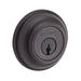 Baldwin Traditional Round Single Cylinder Deadbolt w/ Smartkey Brass in Brown | 5.1 H x 4.8 W x 3.1 D in | Wayfair 9BR3800-517