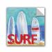 Breakwater Bay Sabin Surfboards Surf Removable Wall Decal in Blue/Brown/Red | 24 H x 24 W in | Wayfair BRWT8441 37104611