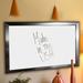 Brayden Studio® Wall Mounted Dry Erase Board Wood/Manufactured Wood in Brown | 52 H x 88 W x 1 D in | Wayfair BRYS6358 33967343