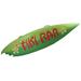 Bay Isle Home™ Tiki Bar Surfboard Wood Wall Décor in Green/Red | 9.5 H x 39 W x 1 D in | Wayfair BYIL1070 41386834