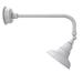 Longshore Tides Adesh LED Outdoor Barn Light Metal in White | 17.5 H x 12 W x 31 D in | Wayfair 73F5A716BAB74F7C95E571D4EBD521B7