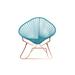 Innit Acapulco Indoor/Outdoor Handmade Rocking Chair Metal in Brown | 40 H x 30 W x 40 D in | Wayfair i03-04-27