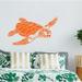 Bay Isle Home™ Sea Turtle Wall Decal Vinyl, Stainless Steel in Orange | 20 H x 35 W in | Wayfair A9C3B4D76DC741A58AEF0CB0F396D525