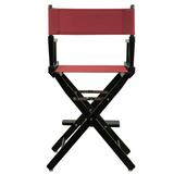 Casual Home Folding Director Chair Solid Wood in Red/Black | 39.5 H x 23 W x 19 D in | Wayfair CHFL1214 33417982