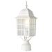 Charlton Home® Sorrells 1 -Light 18.25" H Lantern Head Aluminium in Gray/White | 18.25 H x 6.13 W x 6.13 D in | Wayfair CHRL7087 42509480