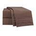 Clara Clark Setaluna Premier Sheet Set Microfiber/Polyester/Silk/Satin in Brown | California King | Wayfair wafair_satlun_sht_Cal king-choclat