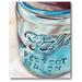 Courtside Market 'Mason Jar I' Painting Print on Wrapped Canvas in Blue/Green/White | 20 H x 16 W x 1.5 D in | Wayfair WEB-FF372