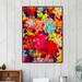 Curioos 'Emaline Floral & Succulents' - Picture Frame Print on Paper in Blue/Red/Yellow | 20 H x 16 W x 2 D in | Wayfair S_PR00257024_FAB