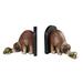 Charlton Home® Hatching Turtle Bookends Wood in Brown | 6 H x 15 W x 4 D in | Wayfair 14D82047A83C4D5AA8CEB9F3C2DD115C