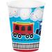 Creative Converting All Aboard Train Paper Disposable Cup in Blue/Red | Wayfair DTC322216CUP