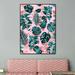 Curioos 'Tropical Garden Ii' - Picture Frame Graphic Art Print on Paper in Green/Pink | 28 H x 20 W x 2 D in | Wayfair M_PR00243922_FAB
