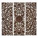 Darby Home Co 3 Piece Carved Wall Décor Set Wood in Brown/Green | 49 H x 49 W in | Wayfair DBHC4228 26861013