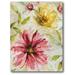 Courtside Market Flower I Painting Print on Wrapped Canvas in Green/Pink/Yellow | 20 H x 16 W x 1.5 D in | Wayfair WEB-SG175