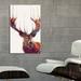 Curioos 'Red Deer' by Amy Hamilton Graphic Art on Wrapped Canvas in Brown/Green | 24 H x 16 W x 1 D in | Wayfair S_CA00230232_GW