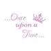 Decal House Once Upon a Time Wall Decal Vinyl in Pink | 22 H x 35 W in | Wayfair f57lilac
