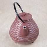 August Grove® Seren 1.25 -oz. Cast Iron Teapot Cast Iron in Gray/Pink | 6.9 H x 6.5 W x 6.5 D in | Wayfair 814D39EABADC43859085533529FB6EBB