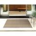 Chilewich Easy Care Skinny Stripe Shag Doormat Synthetics in White/Black/Brown | 2' x 3' | Wayfair 200133-007