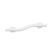 CSI Bathware Left Hand Wave Design 24" Grab Bar Metal in White | 4 H x 24 W x 1.25 D in | Wayfair BAR-WL24-TW-125-PW