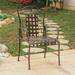 Lark Manor™ Apisan Patio Dining Chair Metal in Brown | 40 H x 26 W x 22 D in | Wayfair DBYH1762 34513748