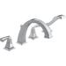 Delta Dryden Double Handle Deck Mounted Roman Tub Faucet, Stainless Steel in Gray | 7.7953 H in | Wayfair T4751