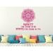 Decal House Namaste Mandala Decor Wall Decal Vinyl in Pink | 22 H x 25 W in | Wayfair T234Hot Pink