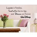 Decal House Quote Mickey Mouse Vinyl Sticker Laughter is Timeless Nursery Wall Decal Vinyl in Black | 18 H x 38 W in | Wayfair NV59Black