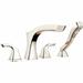 Delta Teslaâ® Double Handle Deck Mounted Roman Tub Faucet Trim w/ Handshower in Gray | 7.5 H in | Wayfair T4752-PN