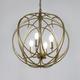 Darby Home Co Pasquale 4 - Light Unique/Statement Globe Chandelier Metal in Yellow | Wayfair DRBH3337 44416651